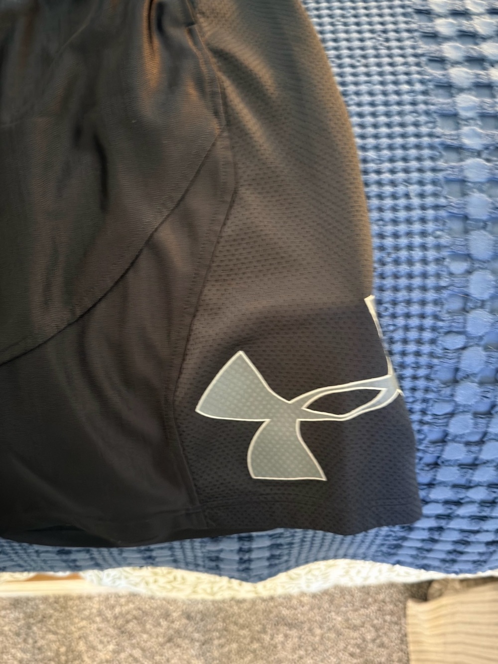 Under Armour Black Men's Athletic Training Shorts with Reflective Logo